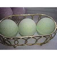 Cucumber Melon Bath Bombs: Fizzies, XL, Handmade in The USA with Shea, Mango and Cocoa Butter, Ultra Moisturizing, Great for Dry Skin, Individually Hand Wrapped (3 Count) Pack of 1