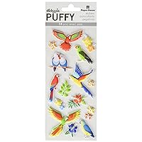 Paper House Productions Puffy Stickers, Tropical Birds, 3-Pack, 3 Piece