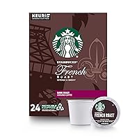 Starbucks Dark Roast K-Cup Coffee Pods — French Roast for Keurig Brewers — 1 box (24 pods)
