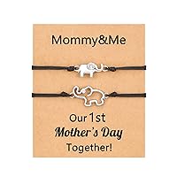 UPROMI First Mothers Day Gifts for Mommy and Me, Matching Bracelet for Mom Daughter Son