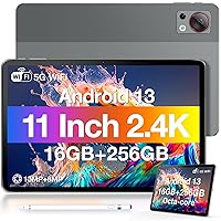 DOOGEE T30S 2.4K 11 Inch Tablet Android 13 Tablets with Stylus Pens, 2024 Newest Octa-Core Gaming Tablet with 16GB+256GB 1TB Expand, 8580mAh, 13MP+8MP Camera, 5G WiFi, BT5.0, GPS, Gray