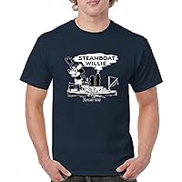 Steamboat Willie Vintage 1928 T-Shirt Timeless Tradition Iconic Retro Cartoon Mouse Classic Steam Boat Men's Tee