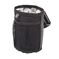 J.L. Childress Cup 'N Stuff, Universal Fit Insulated Stroller Cup Holder, Non-Slip and Adjustable, Water Resistant and Drip Free, Use on Strollers, Bikes, and Shopping Carts, Chevron