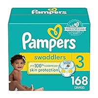 Swaddlers Diapers - Size 3, One Month Supply (168 Count), Ultra Soft Disposable Baby Diapers