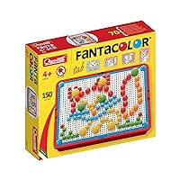 Quercetti - Fanta Color Portable Misto - Art Pegboard Set for Ages 3 Years & Up