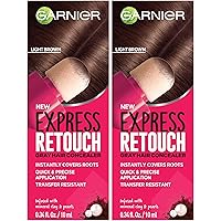 Garnier Hair Color Express retouch gray hair concealer With instant gray coverage, Brown, 0.68 Fl Oz