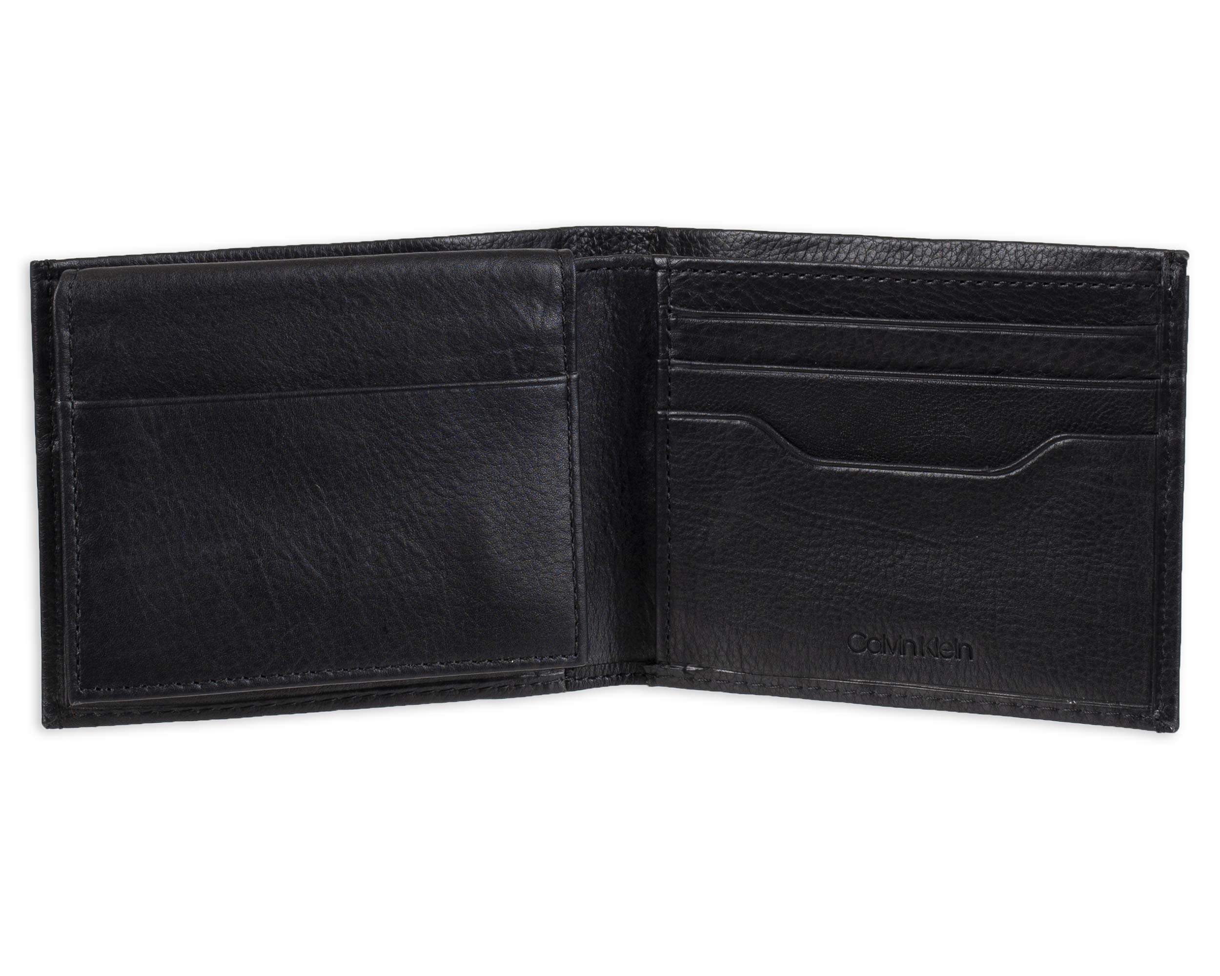 Calvin Klein Men's RFID Leather Minimalist Bifold Wallet
