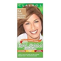 Clairol Balsam Permanent Hair Dye, 54 Light Golden Brown Hair Color, Pack of 1