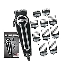 USA Elite Pro High-Performance Corded Home Haircut & Grooming Kit for Men – Electric Hair Clipper – Model 79602M