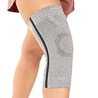 BraceAbility Knee Compression Sleeve - Athletic Knit Knee Support Brace for Women and Men, Arthritis Pain, Running, Working Out, Sports, Swelling, Meniscus Tear Relief (M/L)