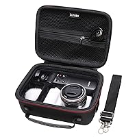 Hard Case for Sony Alpha ZV-E10 / ZV-1 / ZV-1F / ZV-1 II Vlog Camera with Shoulder Strap by LTGEM, Fits Vlogger Accessory Kit Tripod and Microphone - Travel Protective Carrying Storage Bag