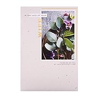 Hallmark Sympathy Card for Loss of Wife from Embossed Photographic Design
