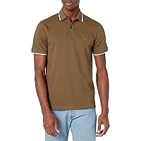 BOSS Men's Square Patch Logo Slim Fit Cotton Polo Shirt