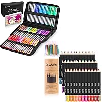 120 Pack Gel Pens with Soucolor 9 x 12 Sketch Book