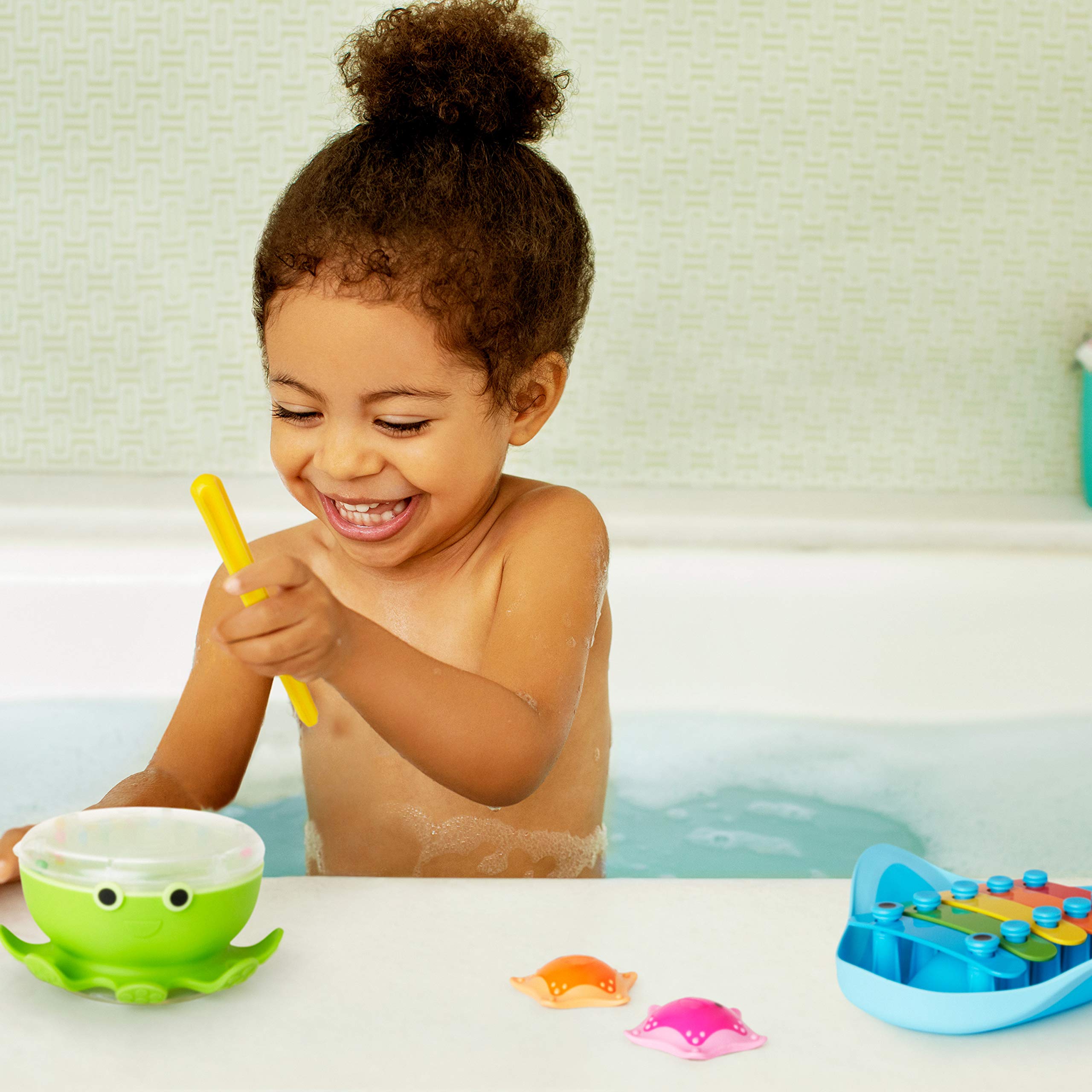 Munchkin® Bath Beats™ Musical Toddler Bath Toy Set, Includes Xylophone, Bath Drum & Shakers