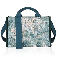 Afashor Canvas Tote Bag for Women Fashion Crossbody Handbag Trendy Printed Purse