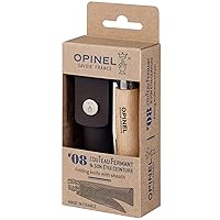 Opinel No.08 Stainless Steel Folding Knife with Sheath