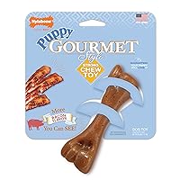 Nylabone Puppy Gourmet Style Strong Chew Toy Bacon Small/Regular (1 Count)