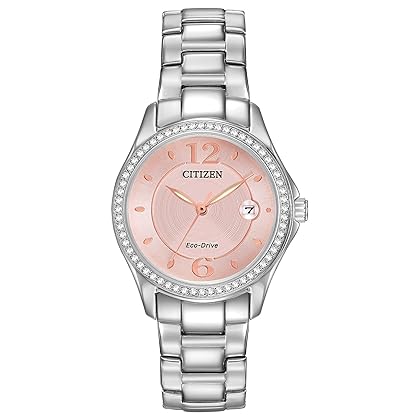 Citizen Ladies' Classic Silhouette Crystal Eco-Drive Watch, 3-Hand Date, Luminous Hands