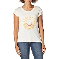 Jessica Simpson Women's Sawyer Petal Short Sleeve Graphic Tee Shirt