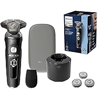 S9000 Prestige Rechargeable Wet & Dry Shaver with Bonus Set of Replacement Shaving Heads, SP9840/90