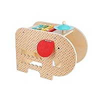Petit Collage Wooden 5-in-1 Elephant Music Toy