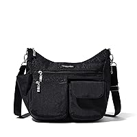 Baggallini Modern Everywhere Bagg - Water-resistant Lightweight Hobo Crossbody Bag for Women - Easy-Access Phone Pocket