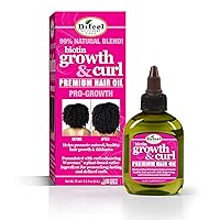 Difeel Biotin Growth & Curl Premium Hair Oil 2.5 oz. Difeel Biotin Growth & Curl Premium Hair Oil 2.5 oz.
