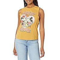 Disney Women's Friends Mickey & Minnie to The Moon & Back Juniors Muscle