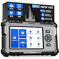 OBD2 Scanner TOPDON AD500 Oil/SAS/Throttle/TPMS/BMS/EPB Reset Engine/ABS/SRS/Transmission, Diagnostic Scan Tool, AutoVIN, Car Check Engine Code Reader with Battery Test, Lifetime Wi-Fi Free Update