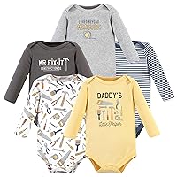 Hudson Baby Unisex Baby Cotton Long-Sleeve Bodysuits