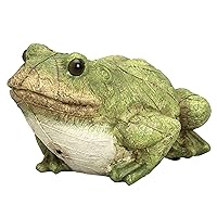 Bits and Pieces - Frog Motion Sensor and Detector Statue - Animal Gardening Gifts - Weather Resistant Garden Decoration Sculpture - 4½