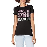 Women's Short Move It Shake It Crew Neck Graphic T-Shirt