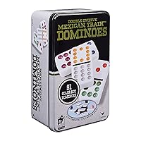 Double 12 Color Dot Dominoes in Collectors Tin (styles will vary)