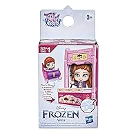 Disney Frozen 2 Twirlabouts Series 1 Anna Sled to Shop Playset, Includes Anna Doll and Accessories, Toy for Kids 3 and Up, Multicolor