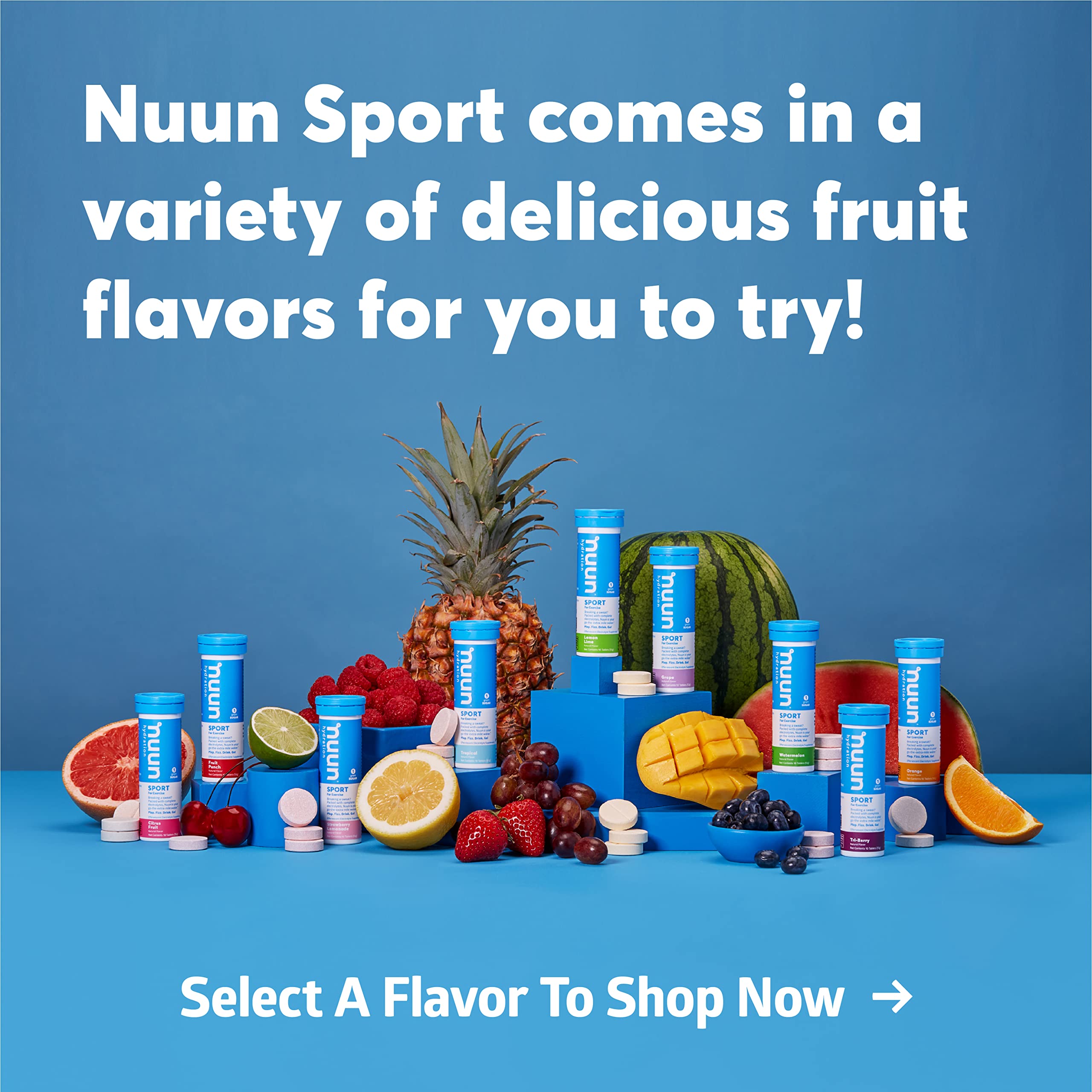 Nuun Sport: Electrolyte Drink Tablets, Strawberry Lemonade, 10 Count (Pack of 4)
