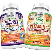 FRESH HEALTHCARE Immune Multivitamin and Natural Vitamin C - Bundle