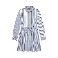 Polo Ralph Lauren Girls' Striped Cotton Poplin Fun Shirtdress (Big Kid)