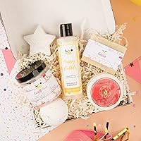 Bath and Shower Birthday Box | 5+ Bath Spa Luxury Gifts For Women & Men | Bath Set Gift Box For Birthday | Celebration and Relaxation Gift