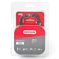 Oregon S64 AdvanceCut Replacement Chainsaw Chain for 18-Inch Guide Bars, 64 Drive Links, Pitch: 3/8