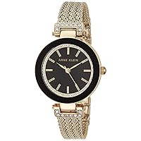 Anne Klein Women's Premium Crystal Accented Mesh Bracelet Watch