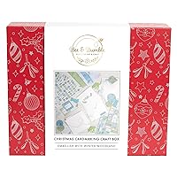 Christmas Cardmaking Crafting Kit - Winter Wonderland, Craft Making Papercraft Supplies Box, for Scrapbooking, Making Personalised Handmade Cards for Christmas, A Crafters Companion