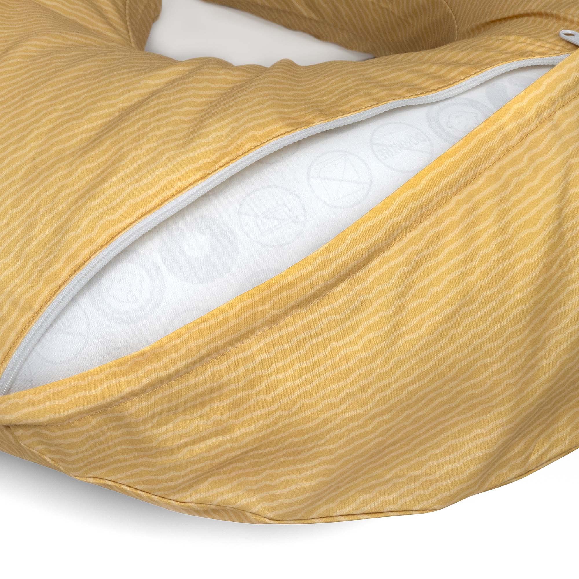 Boppy Original Support Nursing Pillow Cover, Ochre Striated, Cotton Blend Cover Fits All Boppy Original Nursing Supports for Breastfeeding, Bottle Feeding, and Bonding, Cover Only