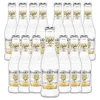 Fever Tree Light Tonic Water - Premium Quality Mixer and Soda - Refreshing Beverage for Cocktails & Mocktails 200ml Bottle - Pack of 15