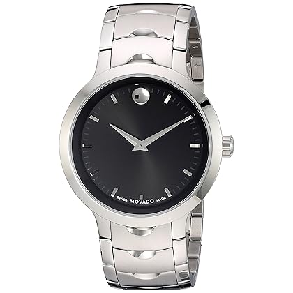 Movado Men's Swiss Quartz Stainless Steel Watch, Color: Silver-Toned (Model: 0607041)