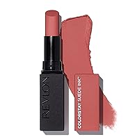 Lipstick, ColorStay Suede Ink, Built-in Primer, Infused with Vitamin E, Waterproof, Smudge-proof, Matte Color, 005 Hot Girl, 0.09 oz.
