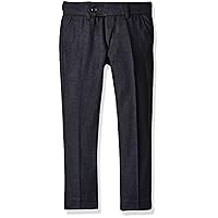 Isaac Mizrahi Boys' Little Boys' Slim Wool Blend Slim Pant, Navy, 4