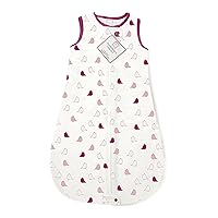 SwaddleDesigns Cotton Sleeping Sack with 2-Way Zipper, Made in USA, Premium Cotton Flannel, Very Berry Little Chickies, 6-12MO
