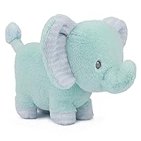GUND Baby Safari Friends Collection Plush Elephant with Chime, Sensory Toy Stuffed Animal for Babies and Newborns, Teal, 7