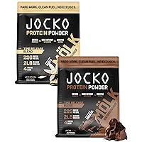Jocko Fuel Protein 2 Pack Bundle - Jocko Mölk Chocolate + Vanilla (2 Flavors) (2lb Each)